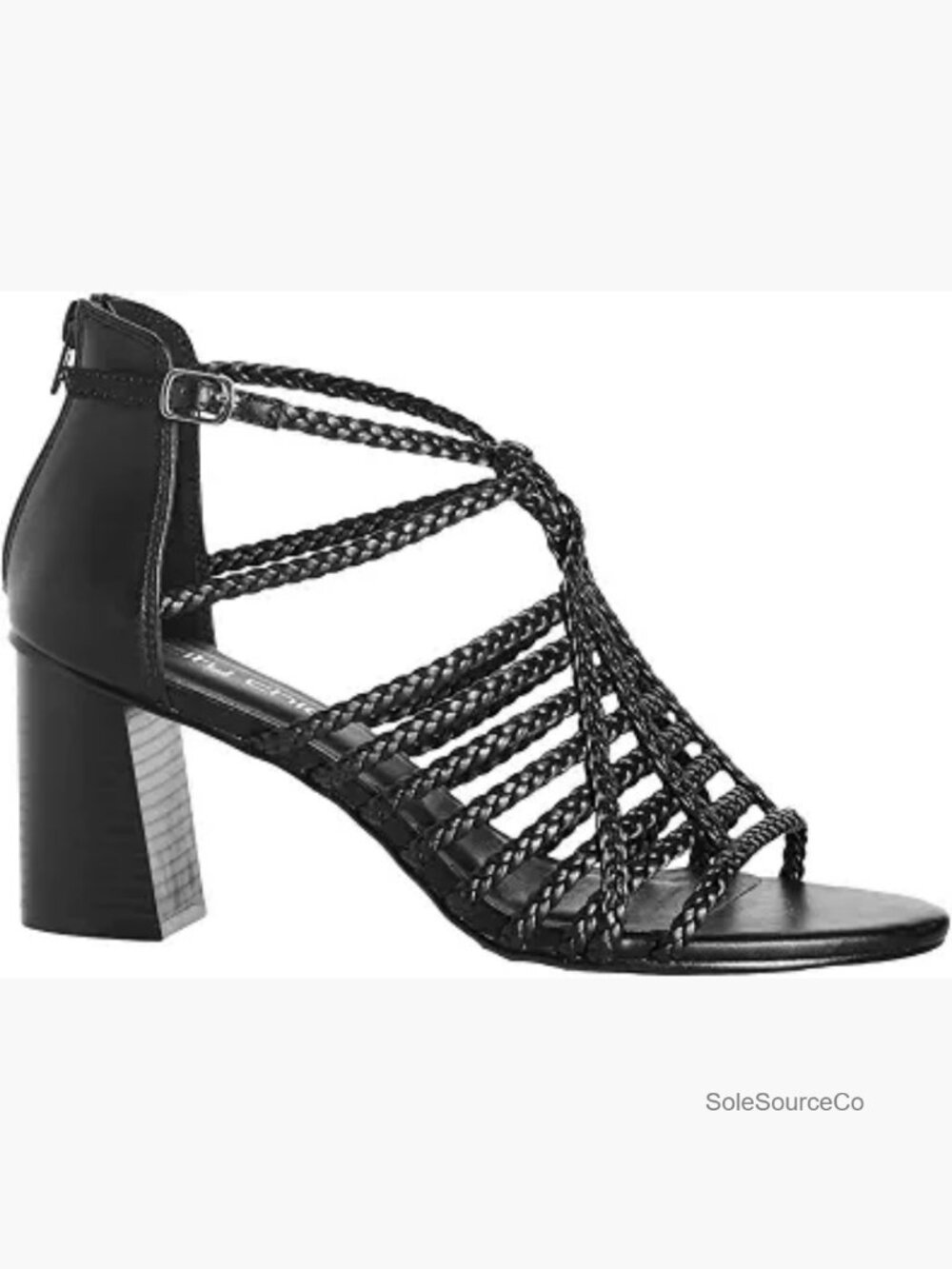 Plus Size Block Heel Pumps - Braided Gladiator Heels for Women